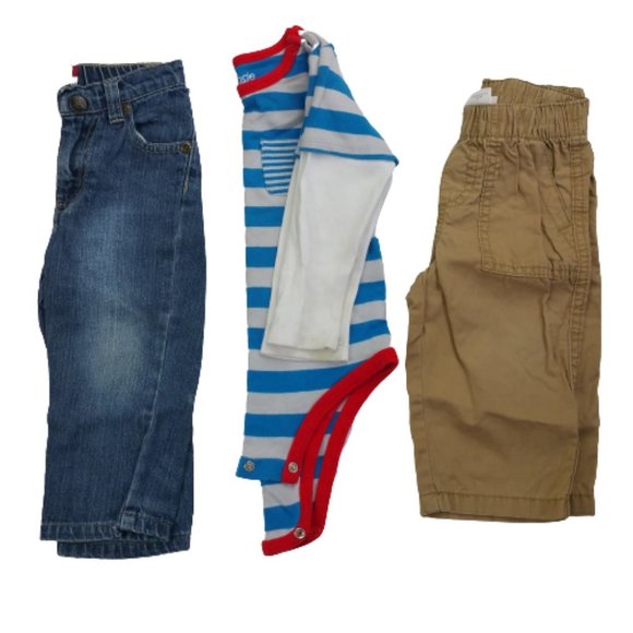 Other - Lot of 3 (Long Sleeve Shirt, Jeans & Khaki)  Boys